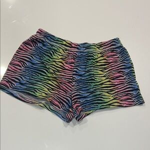 Xhilaration Kids Multicolor Zebra Pajama Shorts